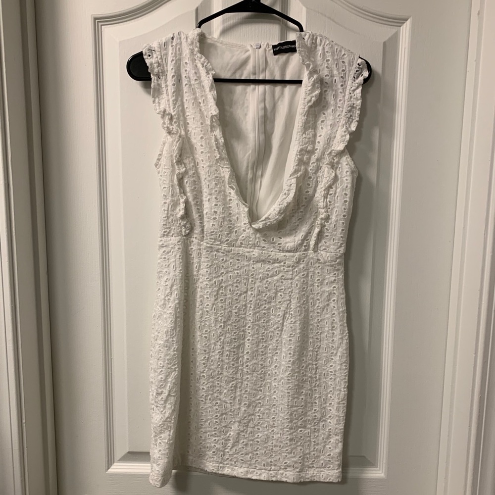 Prettylittlething White Dress